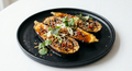 A3-Gegrillte Aubergine mit Miso-Karamell-Sauce