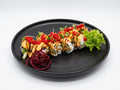 F12. Fire & Ice Salmon Roll